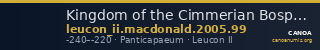 Kingdom of the Cimmerian Bosporus Panticapaeum MacDonald 2005 99 — CANOA