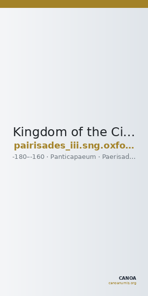 Kingdom of the Cimmerian Bosporus Panticapaeum SNG Oxford 26 — CANOA
