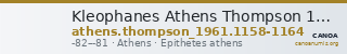 Kleophanes Athens Thompson 1961 1158-1164 — CANOA