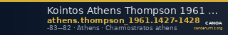Kointos Athens Thompson 1961 1427-1428 — CANOA