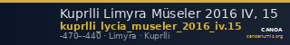 Kuprlli Limyra Müseler 2016 IV, 15 — CANOA