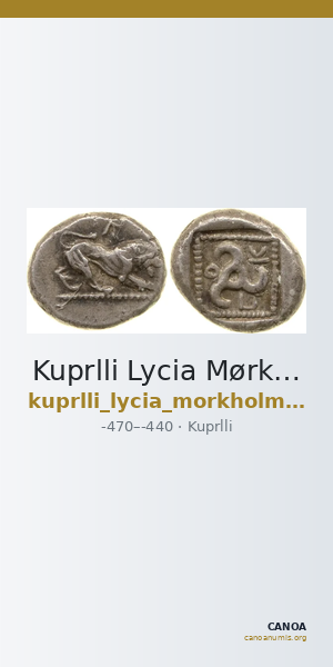 Kuprlli Lycia Mørkholm and Zahle 1972 12-13 — CANOA