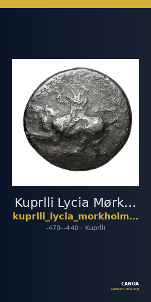 Kuprlli Lycia Mørkholm and Zahle 1972 133-5 — CANOA