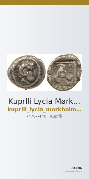 Kuprlli Lycia Mørkholm and Zahle 1972 136-48 — CANOA