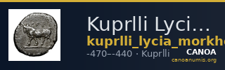 Kuprlli Lycia Mørkholm and Zahle 1972 149-50 — CANOA
