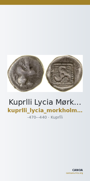 Kuprlli Lycia Mørkholm and Zahle 1972 15-21 — CANOA