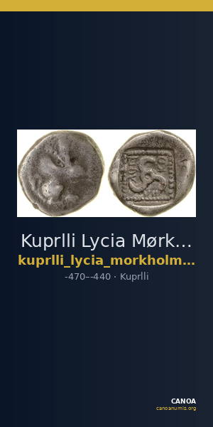 Kuprlli Lycia Mørkholm and Zahle 1972 15-21 — CANOA