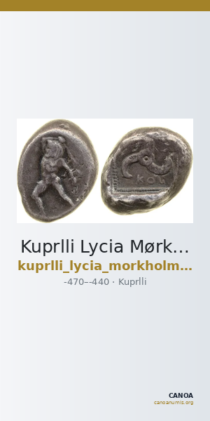 Kuprlli Lycia Mørkholm and Zahle 1972 156-8 — CANOA