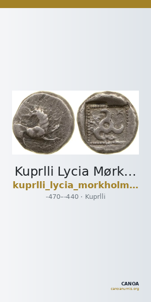 Kuprlli Lycia Mørkholm and Zahle 1972 175-7 — CANOA