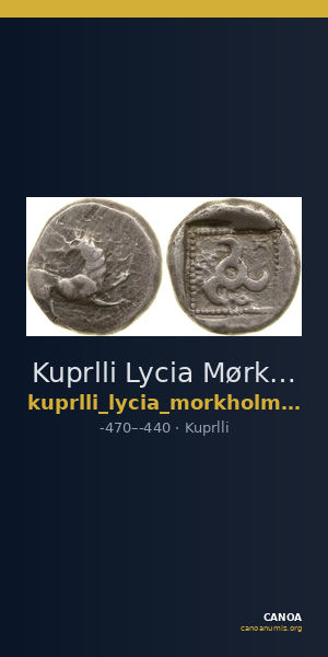 Kuprlli Lycia Mørkholm and Zahle 1972 175-7 — CANOA