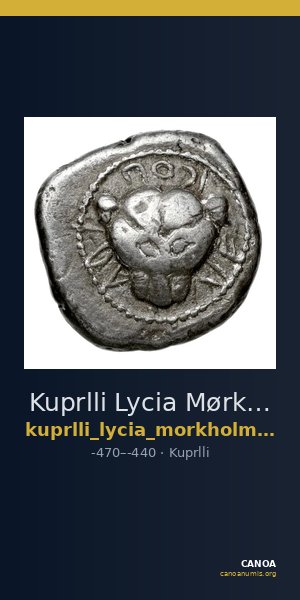 Kuprlli Lycia Mørkholm and Zahle 1972 178-9 — CANOA