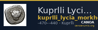 Kuprlli Lycia Mørkholm and Zahle 1972 178-9 — CANOA