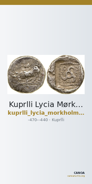 Kuprlli Lycia Mørkholm and Zahle 1972 24-6 — CANOA