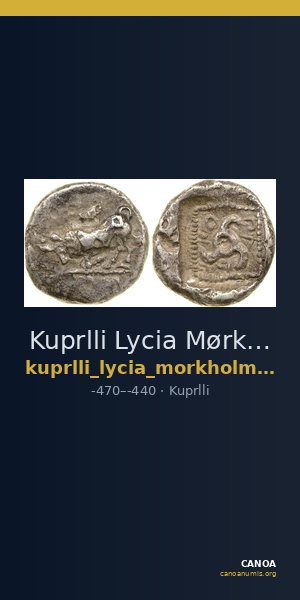 Kuprlli Lycia Mørkholm and Zahle 1972 24-6 — CANOA