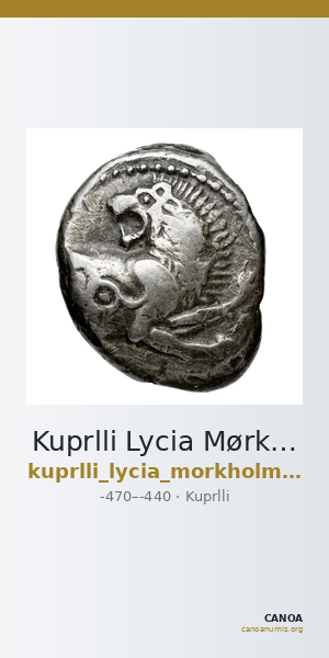 Kuprlli Lycia Mørkholm and Zahle 1972 36-7 — CANOA