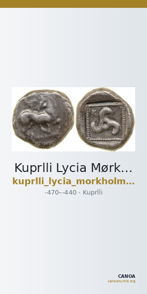 Kuprlli Lycia Mørkholm and Zahle 1972 40-4 — CANOA
