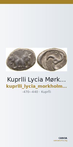 Kuprlli Lycia Mørkholm and Zahle 1972 45-9 — CANOA