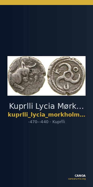 Kuprlli Lycia Mørkholm and Zahle 1972 50-3 — CANOA