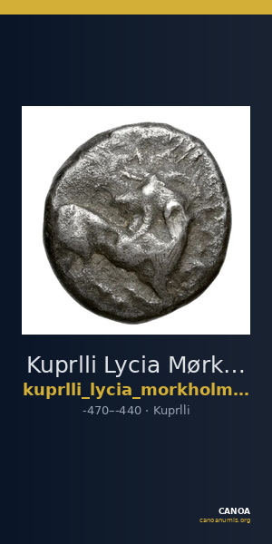 Kuprlli Lycia Mørkholm and Zahle 1972 54-8 — CANOA