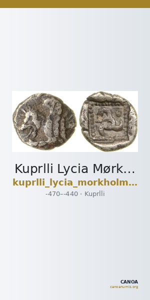 Kuprlli Lycia Mørkholm and Zahle 1972 74; 179a-85 — CANOA