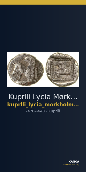 Kuprlli Lycia Mørkholm and Zahle 1972 74; 179a-85 — CANOA