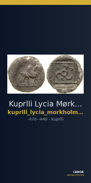 Kuprlli Lycia Mørkholm and Zahle 1972 77-92 — CANOA