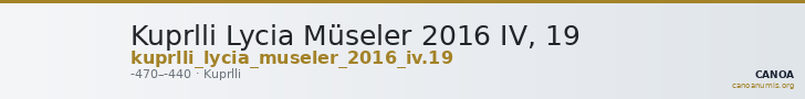 Kuprlli Lycia Müseler 2016 IV, 19 — CANOA