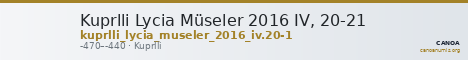 Kuprlli Lycia Müseler 2016 IV, 20-21 — CANOA