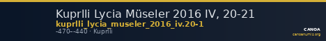 Kuprlli Lycia Müseler 2016 IV, 20-21 — CANOA