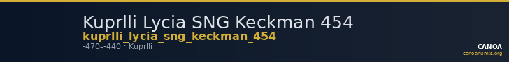 Kuprlli Lycia SNG Keckman 454 — CANOA