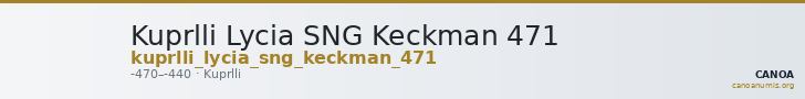 Kuprlli Lycia SNG Keckman 471 — CANOA