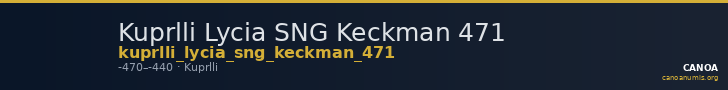 Kuprlli Lycia SNG Keckman 471 — CANOA