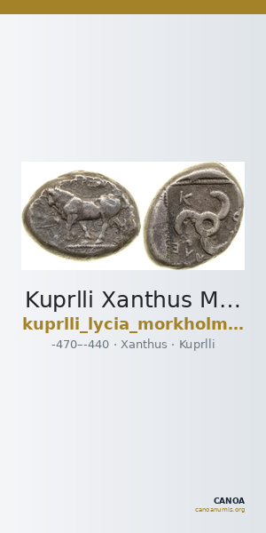 Kuprlli Xanthus Mørkholm and Zahle 1972 162-9 — CANOA