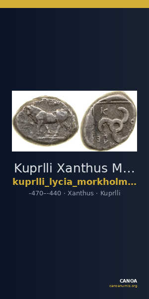 Kuprlli Xanthus Mørkholm and Zahle 1972 162-9 — CANOA