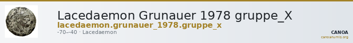 Lacedaemon Grunauer 1978 gruppe_X — CANOA