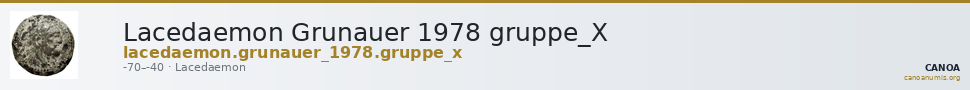 Lacedaemon Grunauer 1978 gruppe_X — CANOA