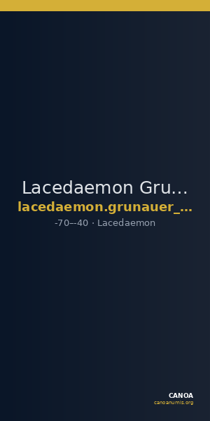Lacedaemon Grunauer 1978 gruppe_XI — CANOA