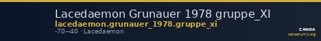 Lacedaemon Grunauer 1978 gruppe_XI — CANOA