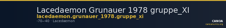 Lacedaemon Grunauer 1978 gruppe_XI — CANOA