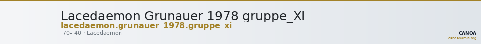 Lacedaemon Grunauer 1978 gruppe_XI — CANOA