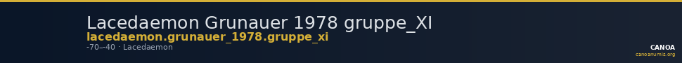 Lacedaemon Grunauer 1978 gruppe_XI — CANOA