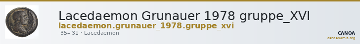 Lacedaemon Grunauer 1978 gruppe_XVI — CANOA