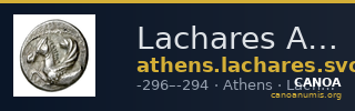 Lachares Athens Svoronos 1923-6 Pl. 21, 18 — CANOA