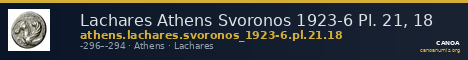 Lachares Athens Svoronos 1923-6 Pl. 21, 18 — CANOA