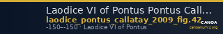 Laodice VI of Pontus Pontus Callataÿ 2009 Fig. 42 — CANOA