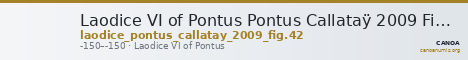 Laodice VI of Pontus Pontus Callataÿ 2009 Fig. 42 — CANOA