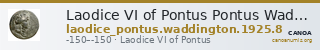 Laodice VI of Pontus Pontus Waddington 1925 8 — CANOA
