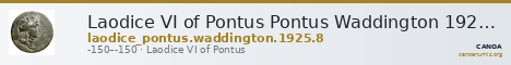Laodice VI of Pontus Pontus Waddington 1925 8 — CANOA