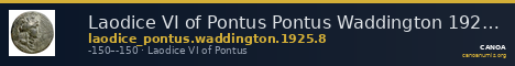 Laodice VI of Pontus Pontus Waddington 1925 8 — CANOA