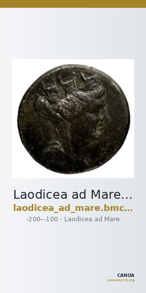 Laodicea ad Mare BMC Laodiceia ad Mare 1-3 — CANOA